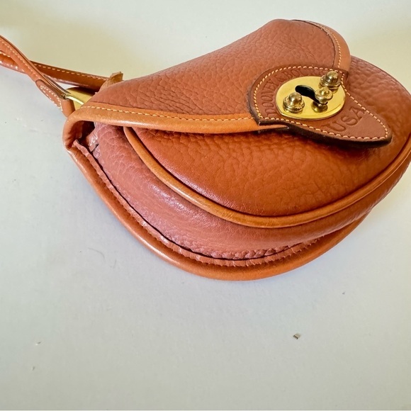 Dooney & Bourke Vintage Rare Tan Cavalry Small Crossbody Bag - Picture 6 of 12